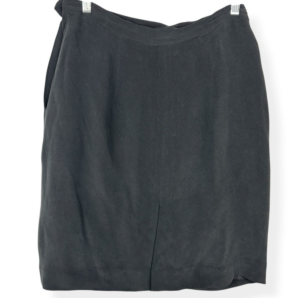 Go Silk for L Zinger Skirt Size 12 Vintage Quiet Luxury Minimalist 100% Silk